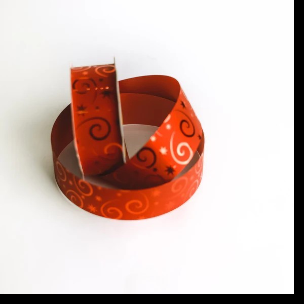 LISTON 9 SPYROS MET. ROJO COLOR-S 40M. ROLLO